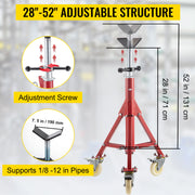 Charger l'image dans la visionneuse de galerie, Amocart Pipe Holding Stand Folding Tripod Jack 3 Types Heights 12in Pipeworking Supporting Clamped Tool with Roller Head
