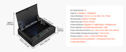 Charger l'image dans la visionneuse de galerie, Amocart Gun Safe Slider Handgun Safe Fingerprint/Password/Key 3-Way Quick Access Case Box with LED for Nightstand Bedside Desk
