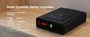 Charger l'image dans la visionneuse de galerie, Amocart Gun Safe Slider Handgun Safe Fingerprint/Password/Key 3-Way Quick Access Case Box with LED for Nightstand Bedside Desk

