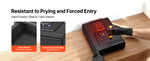 Amocart Gun Safe Slider Handgun Safe Fingerprint/Password/Key 3-Way Quick Access Case Box with LED for Nightstand Bedside Desk