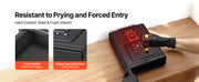 Charger l'image dans la visionneuse de galerie, Amocart Gun Safe Slider Handgun Safe Fingerprint/Password/Key 3-Way Quick Access Case Box with LED for Nightstand Bedside Desk

