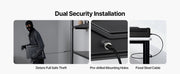 Charger l'image dans la visionneuse de galerie, Amocart Gun Safe Slider Handgun Safe Fingerprint/Password/Key 3-Way Quick Access Case Box with LED for Nightstand Bedside Desk
