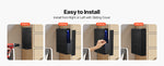 Amocart Gun Safe Slider Handgun Safe Fingerprint/Password/Key 3-Way Quick Access Case Box with LED for Nightstand Bedside Desk