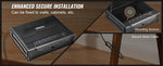 Amocart Gun Safe Q235 Steel Pistol Safe 3-Way Quick Access Firearm Case Gun Box Advanced Biometric Technology Travel Gun Safe