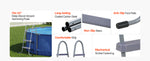 SucceBuy Above Ground Pool Ladder A-Frame Swimming Pool Stairs for 33/36/42/48/52 inch High Wall with Non-Slip Sturdy Wide Step
