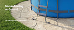 SucceBuy Above Ground Pool Ladder A-Frame Swimming Pool Stairs for 33/36/42/48/52 inch High Wall with Non-Slip Sturdy Wide Step