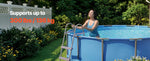 SucceBuy Above Ground Pool Ladder A-Frame Swimming Pool Stairs for 33/36/42/48/52 inch High Wall with Non-Slip Sturdy Wide Step