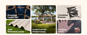 Charger l'image dans la visionneuse de galerie, Amocart Pop up Gazebo Screen Tent Camping Canopy Tent w/ Removable Top&amp;Carry Bag Quick-Set&amp;Bite-Proof Screen House Sun Shelter
