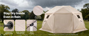 Charger l'image dans la visionneuse de galerie, Amocart Pop up Gazebo Screen Tent Camping Canopy Tent w/ Removable Top&amp;Carry Bag Quick-Set&amp;Bite-Proof Screen House Sun Shelter

