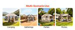 Amocart Pop up Gazebo Screen Tent Camping Canopy Tent w/ Removable Top&Carry Bag Quick-Set&Bite-Proof Screen House Sun Shelter