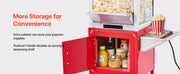 Load image into Gallery viewer, Amocart Popcorn Machine with Cart Stainless Steel Kettle Popcorn Maker with 2-Button Control Glass Wall PC Door 1 Scoop 3 Spoon
