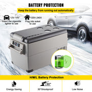 Charger l'image dans la visionneuse de galerie, Amocart 20L 22L 35L 45L 55L Car Refrigerator Mini Fridge Freezer Portable Compressor Cooler DC 110-240V Ice Box for Camping

