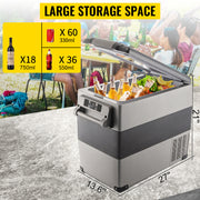 Charger l'image dans la visionneuse de galerie, Amocart 20L 22L 35L 45L 55L Car Refrigerator Mini Fridge Freezer Portable Compressor Cooler DC 110-240V Ice Box for Camping
