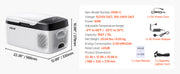 Bild in Galerie-Viewer laden, Amocart 15L Small Fridge Portable Car Freezer 12V/24V Mini Refrigerator Compressor Cooler for RVs Traveling Camping Outdoor
