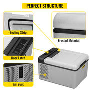 Bild in Galerie-Viewer laden, Amocart 9L 15L Car Refrigerator Portable Compressor Fridge Freezer Cooler DC 110-240V AC for RV Travelling Camping Fishing
