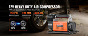 Charger l'image dans la visionneuse de galerie, Amocart 12V Portable Tire Inflator 7.06CFM Heavy Duty Air Compressor 150PSI Offroad Air Pump with Adapters for Car SUV RV Truck
