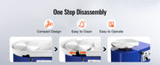 Charger l'image dans la visionneuse de galerie, Amocart 11in Pottery Wheel Ceramic Forming Machine Adjustable 60-300RPM Speed Handle Foot Pedal Control ABS Detachable Basin
