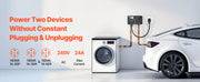 Load image into Gallery viewer, Amocart Manual EV Charging Switch for Dryer &amp; EV 24A Max 240V with Circuit Breaker Real-Time Display Hand-Operated Selector ETL

