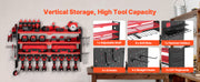 Load image into Gallery viewer, SucceBuy 4-Layer Hand Power Tool Organizer Rack Wall Mounted Pegboards Electric Drill Storage Holder for Garage Workshop
