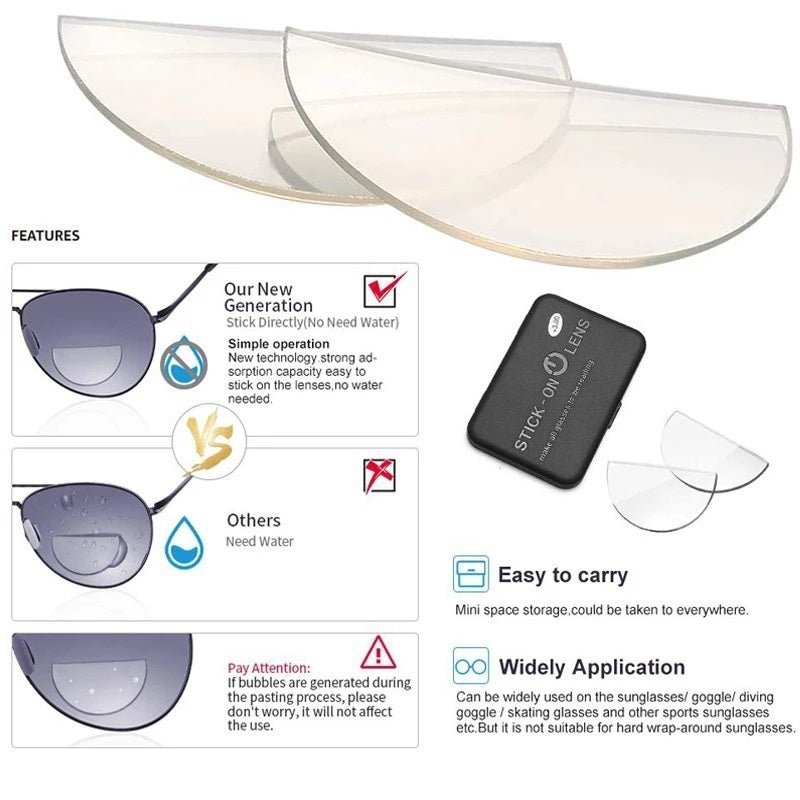 Presbyopia Patch Black-tech Portable Glassesultralight - AMOCARTcad4f02822bba996645622f939506082