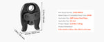 SucceBuy 1/2" 3/4" MegaPress Jaw for Compact Series Press Tool Compatible with 24KN Press Tool for Carbon Steel Pipes Connection