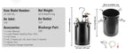 SucceBuy 10L/15L/20L/30L Spray Paint Pressure Pot Stirring Pot Tank Adjustale Pressure Pressure Pot Paint Tank Spray Gun