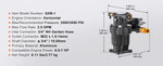 SucceBuy Pressure Washer Pump 3/4" Shaft Horizontal 3500 PSI 2.5GPM with 5 Nozzles Compatible with Simpson Troy-Bilt Generac