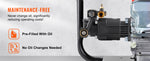 SucceBuy Pressure Washer Pump 3/4" Shaft Horizontal 3500 PSI 2.5GPM with 5 Nozzles Compatible with Simpson Troy-Bilt Generac