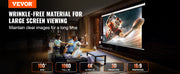 Charger l'image dans la visionneuse de galerie, Amocart Electric Motorized Projector Screen 100in16:9 4K 1080 HD Wall Mount Movie Screen for Family Home Office Movie Theater
