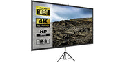 Load image into Gallery viewer, Amocart 60 70 80 90 100 110 in Tripod Projector Screen W/ Stand 16:9 4K HD Portable Home Cinema for Indoor &amp; Outdoor Projection
