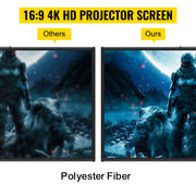 Load image into Gallery viewer, Amocart 60 70 80 90 100 110 in Tripod Projector Screen W/ Stand 16:9 4K HD Portable Home Cinema for Indoor &amp; Outdoor Projection
