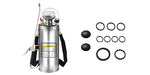 SucceBuy 4-12L Hand Powered Sprayer Stainless Steel Watering Spraying Sprinkling Atomizer Pump Home Garden Cleaning Sprayer