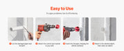 Charger l'image dans la visionneuse de galerie, Amocart PVC Pipe Reamer Kit 5/7/9 PCS Fitting Socket Saver, Fits Standard 1/2" Drills Plumbing Tool Kit for SCH40 ABS CPVC Pipe

