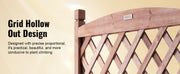 Charger l'image dans la visionneuse de galerie, Amocart Wood Planter with Trellis  Outdoor Raised Garden Bed with Drainage Holesfor Vine Climbing Plants Flowers in Garden
