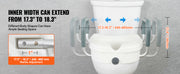Charger l'image dans la visionneuse de galerie, Amocart Raised Toilet Seat 5" Height Raised 350 lbs Weight Capacity for Round &amp;Elongated Toilet Twist Lock Installation Elderly
