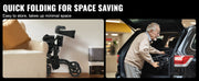Charger l'image dans la visionneuse de galerie, Amocart 2 in 1 Rollator Walker &amp; Transport Chair for Seniors Folding Rolling Walker Wheelchair Combo &amp; Aluminum Mobility Walker
