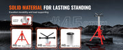 Load image into Gallery viewer, Amocart Pipe Holding Stand with Roller Head V-Head Folding Tripod Jack 12 inch Capacity Pipe working Supporting Clamped Tool
