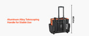 Bild in Galerie-Viewer laden, Amocart 110 lbs Rolling Tool Bag 27 Pockets Roller Tool Bag on Wheels with Adjustable Telescoping Handle for Construction Tools
