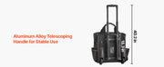 Charger l'image dans la visionneuse de galerie, Amocart 110Lbs Rolling Tool Bag 25 Pockets Roller Tool Bag on Wheels with Telescoping Handle Toolbag Organizers for Mechanic
