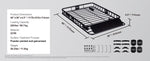 SucceBuy Roof Rack Cargo Basket 46"x36"x4.5"/51"x36"x5" Rooftop Cargo Carrier Heavy-Duty 200 LBS Capacity for SUV Truck Vehicle