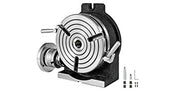 Charger l'image dans la visionneuse de galerie, Amocart 8 Inch/200 MM Rotary Table 3-Slot or 4-Slot Horizontal Vertical MT-3 Rotary Table for Milling 360° Precision Working
