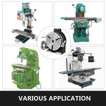 Amocart 8 Inch/200 MM Rotary Table 3-Slot or 4-Slot Horizontal Vertical MT-3 Rotary Table for Milling 360° Precision Working