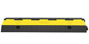 Bild in Galerie-Viewer laden, Amocart Cable Protector Ramp Wire Cable Cover Cord Guard 2 Channels Rubber + PVC 11000LBS Speed Bump Parking Driveway Traffic
