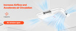 SucceBuy RV Air Conditioner 13500/15000 BTU Non-Ducted Rooftop RV AC 65dB Air conditioning System Fit for Campers/Vans/Trailers
