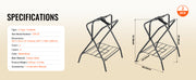 Charger l'image dans la visionneuse de galerie, Amocart Folding Saddle Rack 28 x 19 x 37.5 in Freestanding Horse Saddle Stand Steel Saddle Rack for English &amp; Western Saddles
