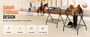 Bild in Galerie-Viewer laden, Amocart Folding Saddle Rack 28 x 19 x 37.5 in Freestanding Horse Saddle Stand Steel Saddle Rack for English &amp; Western Saddles

