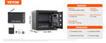Amocart 1.2/0.5 Cubbic Fit Electronic Safe Deposit Safe Box W/ Digital Access & Override Keys for Money Gun Jewelry Document