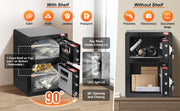 Load image into Gallery viewer, Amocart Single Door 4.0 cu.ft Safe Box w/ Key Lock Password &amp; Fingerprint Safe Lock Box with Fireproof Bag Key Rack &amp; LED Light
