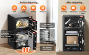 Load image into Gallery viewer, Amocart Single Door 4.0 cu.ft Safe Box w/ Key Lock Password &amp; Fingerprint Safe Lock Box with Fireproof Bag Key Rack &amp; LED Light
