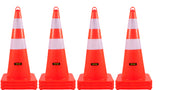 Load image into Gallery viewer, SucceBuy Tools Safety Cones 12"x28" High Visibility PVC Orange Traffic Cones with Heavy-Duty Base Used for Traffic Road Control
